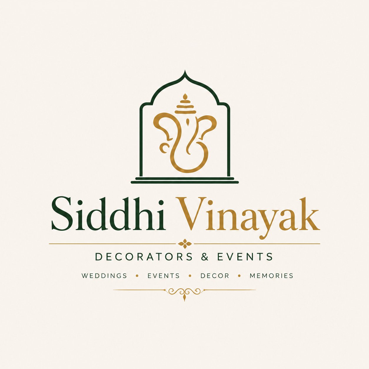 Siddhi Vinayak Decorators and Events Logo Ahmedabad